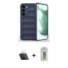 MARSİLYAN™- Galaxy S23 Plus Kılıf Atlas Koleksiyonu - Şeffaf Polymer Nano Ekran Koruyucu + Kamera Lens Koruma Cam - SF