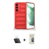 MARSİLYAN™- Galaxy S23 Plus Kılıf Atlas Koleksiyonu - Siyah 6D Mat Seramik Hayalet Nano Ekran Koruyucu + Kamera Lens Koruma Cam - SF