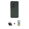 MARSİLYAN™- Galaxy S23 Plus Kılıf Doruk Asil Koleksiyonu - Şeffaf Polymer Nano Ekran Koruyucu + Kamera Lens Koruma Cam - SF