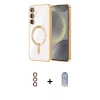 MARSİLYAN™- Galaxy S23 Plus Kılıf Nova Işık Özel Seri - Siyah Joko Magic 5D Cam + Metal Kamera Lens - KI