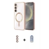 MARSİLYAN™- Galaxy S23 Plus Kılıf Nova Işık Özel Seri - Siyah Joko Magic 5D Cam + Metal Kamera Lens - KI