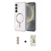 MARSİLYAN™- Galaxy S23 Plus Kılıf Nova Işık Özel Seri - Siyah Mat Seramik Nano Ekran Koruyucu + Metal Kamera Lens - KI