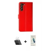 MARSİLYAN™- Galaxy S23 Plus Kılıf Siluet Işık Serisi - Şeffaf Pasifik Cam Ekran Koruyucu + Kamera Lens Koruma Cam - SF