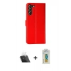 MARSİLYAN™- Galaxy S23 Plus Kılıf Siluet Işık Serisi - Şeffaf Polymer Nano Ekran Koruyucu + Kamera Lens Koruma Cam - SF