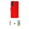 MARSİLYAN™- Galaxy S23 Plus Kılıf Siluet Işık Serisi - Şeffaf Polymer Nano Ekran Koruyucu + Metal Kamera Lens - KI