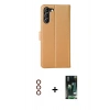 MARSİLYAN™- Galaxy S23 Plus Kılıf Siluet Işık Serisi - Siyah 360 Mat Full Body Arka Koruyucu + Metal Kamera Lens - KI
