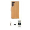 MARSİLYAN™- Galaxy S23 Plus Kılıf Siluet Işık Serisi - Siyah 5D Hayalet Cam Ekran Koruyucu + Metal Kamera Lens - KI