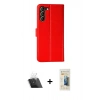 MARSİLYAN™- Galaxy S23 Plus Kılıf Siluet Işık Serisi - Siyah 6D Mat Seramik Hayalet Nano Ekran Koruyucu + Kamera Lens Koruma Cam - SF