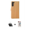 MARSİLYAN™- Galaxy S23 Plus Kılıf Siluet Işık Serisi - Siyah Hayalet Edge Cam Ekran Koruyucu + Kamera Lens Koruma Cam - SF