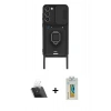 MARSİLYAN™- Galaxy S23 Plus Kılıf Vadi Form Prime - Şeffaf Polymer Nano Ekran Koruyucu + Şeffaf Kamera Lens Koruma Cam