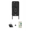 MARSİLYAN™- Galaxy S23 Plus Kılıf Vadi Form Prime - Siyah 20D Premium Cam Ekran Koruyucu + Kamera Lens Koruma Cam - SF