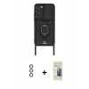 MARSİLYAN™- Galaxy S23 Plus Kılıf Vadi Form Prime - Siyah 6D Mat Seramik Hayalet Nano Ekran Koruyucu + Metal Kamera Lens - KI