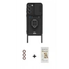 MARSİLYAN™- Galaxy S23 Plus Kılıf Vadi Form Prime - Siyah Mat Seramik Nano Ekran Koruyucu + Metal Kamera Lens - KI