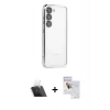 MARSİLYAN™- Galaxy S23 Plus Kılıf Vadi Minimal - Siyah Seramik Nano Ekran Koruyucu + Kamera Lens Koruma Cam - SF