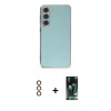 MARSİLYAN™- Galaxy S23 Plus Kılıf Yankı Serisi - Siyah 360 Mat Full Body Arka Koruyucu + Metal Kamera Lens - KI