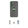 MARSİLYAN™- Galaxy S23 Plus Kılıf Yörünge Çizgi - Siyah Joko Magic 5D Cam + Metal Kamera Lens - KI