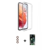 MARSİLYAN™- Galaxy S23 Plus Kılıf Zirve Doku - Siyah 360 Mat Full Body Arka Koruyucu + Metal Kamera Lens - KI
