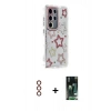 MARSİLYAN™- Galaxy S23 Ultra Kılıf Ahenk Modern Serisi - Şeffaf 360 Full Body Arka Koruyucu + Metal Kamera Lens - KI