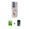 MARSİLYAN™- Galaxy S23 Ultra Kılıf Ahenk Modern Serisi - Siyah 360 Mat Full Body Arka Koruyucu + Raze Metal Kamera Lens - YL