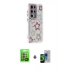 MARSİLYAN™- Galaxy S23 Ultra Kılıf Ahenk Modern Serisi - Siyah Durable Full Glue Curved Cam + Raze Metal Kamera Lens - LA