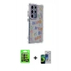 MARSİLYAN™- Galaxy S23 Ultra Kılıf Ahenk Modern Serisi - Siyah Durable Full Glue Curved Cam + Raze Metal Kamera Lens - SH