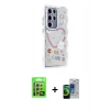 MARSİLYAN™- Galaxy S23 Ultra Kılıf Ahenk Modern Serisi - Siyah Durable Full Glue Curved Cam + Raze Metal Kamera Lens - GS