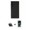 MARSİLYAN™- Galaxy S23 Ultra Kılıf Ahenk Serisi - Şeffaf 360 Full Body Arka Koruyucu + Kamera Lens Koruma Cam - SF