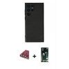 MARSİLYAN™- Galaxy S23 Ultra Kılıf Ahenk Serisi - Şeffaf 360 Full Body Arka Koruyucu + Valdez Metal Kamera Lens - KI