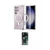 MARSİLYAN™- Galaxy S23 Ultra Kılıf Ahenk Yansıma Prime - Siyah 360 Mat Full Body Arka Koruyucu