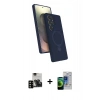 MARSİLYAN™- Galaxy S23 Ultra Kılıf İz Işık Koleksiyonu - Siyah Durable Full Glue Curved Cam + PVD Metal Kamera Lens - SH