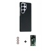 MARSİLYAN™- Galaxy S23 Ultra Kılıf Kozmos Klasik Prime - Şeffaf 360 Full Body Arka Koruyucu + Metal Kamera Lens - KI