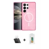 MARSİLYAN™- Galaxy S23 Ultra Kılıf Nova Asil Prime - Şeffaf Polymer Nano Ekran Koruyucu + Kamera Lens Koruma Cam - SF