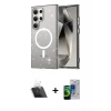 MARSİLYAN™- Galaxy S23 Ultra Kılıf Nova Asil Prime - Siyah Durable Full Glue Curved Cam + Kamera Lens Koruma Cam - SF