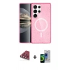MARSİLYAN™- Galaxy S23 Ultra Kılıf Nova Asil Prime - Siyah Durable Full Glue Curved Cam + Valdez Metal Kamera Lens - KI