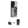 MARSİLYAN™- Galaxy S23 Ultra Kılıf Odak Klasik Serisi - Siyah 360 Mat Full Body Arka Koruyucu + Kamera Lens Koruma Cam - SF