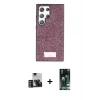 MARSİLYAN™- Galaxy S23 Ultra Kılıf Vadi Klasik Serisi - Şeffaf 360 Full Body Arka Koruyucu + PVD Metal Kamera Lens - GD