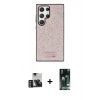 MARSİLYAN™- Galaxy S23 Ultra Kılıf Vadi Klasik Serisi - Şeffaf 360 Full Body Arka Koruyucu + PVD Metal Kamera Lens - GD