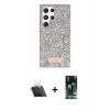 MARSİLYAN™- Galaxy S23 Ultra Kılıf Vadi Klasik Serisi - Şeffaf 360 Full Body Arka Koruyucu + Kamera Lens Koruma Cam - SF