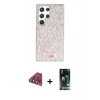 MARSİLYAN™- Galaxy S23 Ultra Kılıf Vadi Klasik Serisi - Şeffaf 360 Full Body Arka Koruyucu + Valdez Metal Kamera Lens - KI
