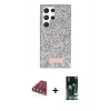 MARSİLYAN™- Galaxy S23 Ultra Kılıf Vadi Klasik Serisi - Siyah 360 Mat Full Body Arka Koruyucu + Valdez Metal Kamera Lens - KI