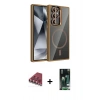 MARSİLYAN™- Galaxy S23 Ultra Kılıf Yadigar Asil Koleksiyonu - Siyah 360 Mat Full Body Arka Koruyucu + Valdez Metal Kamera Lens - KI