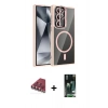 MARSİLYAN™- Galaxy S23 Ultra Kılıf Yadigar Asil Koleksiyonu - Siyah 360 Mat Full Body Arka Koruyucu + Valdez Metal Kamera Lens - KI