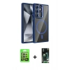 MARSİLYAN™- Galaxy S23 Ultra Kılıf Yadigar Asil Koleksiyonu - Siyah 360 Mat Full Body Arka Koruyucu + Raze Metal Kamera Lens - LA