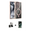 MARSİLYAN™- Galaxy S23 Ultra Kılıf Yadigar Asil Koleksiyonu - Siyah 360 Mat Full Body Arka Koruyucu + PVD Metal Kamera Lens - SH