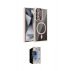 MARSİLYAN™- Galaxy S23 Ultra Kılıf Yadigar Asil Koleksiyonu - Siyah Durable Full Glue Curved Hayalet Cam