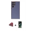 MARSİLYAN™- Galaxy S23 Ultra Kılıf Yankı Serisi - Şeffaf 360 Full Body Arka Koruyucu + Valdez Metal Kamera Lens - KI