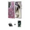 MARSİLYAN™- Galaxy S23 Ultra Kılıf Zirve Modern Prime - Siyah 360 Mat Full Body Arka Koruyucu + Kamera Lens Koruma Cam - SF
