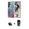 MARSİLYAN™- Galaxy S23 Ultra Kılıf Zirve Modern Prime - Siyah 360 Mat Full Body Arka Koruyucu + Kamera Lens Koruma Cam - SF