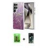 MARSİLYAN™- Galaxy S23 Ultra Kılıf Zirve Modern Prime - Siyah 360 Mat Full Body Arka Koruyucu + Raze Metal Kamera Lens - SH