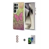 MARSİLYAN™- Galaxy S23 Ultra Kılıf Zirve Modern Prime - Siyah Durable Full Glue Curved Cam + Metal Kamera Lens - KI